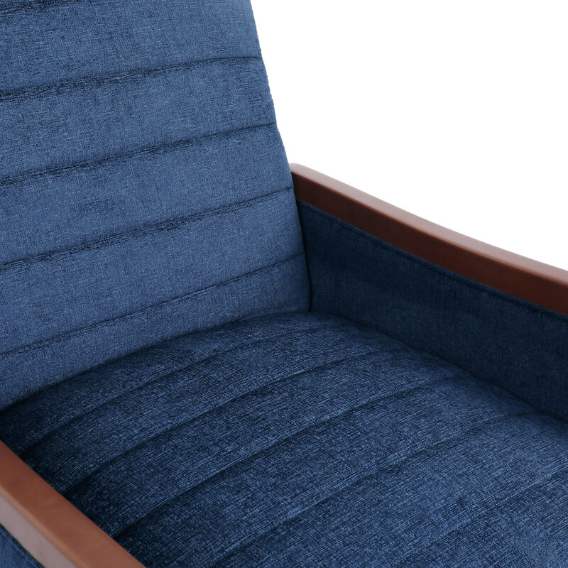 Merax Mid Century Modern Fabric Channel Stitch Recliner