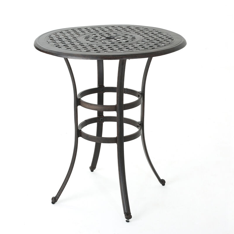 ALFRESCO 37” ROUND BAR TABLE