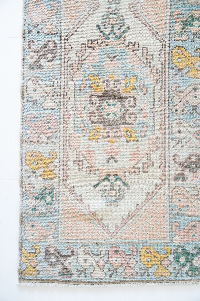 District Loom  Vintage Turkish Anatolian Runner Rug No. 346