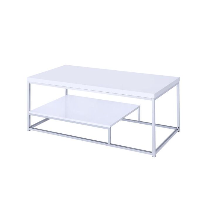 Lucia Cocktail Table, White