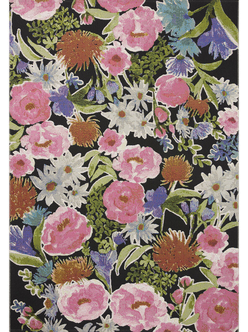 Botanical BOT01 Black/Multi 6'7" x 9'4" Rug