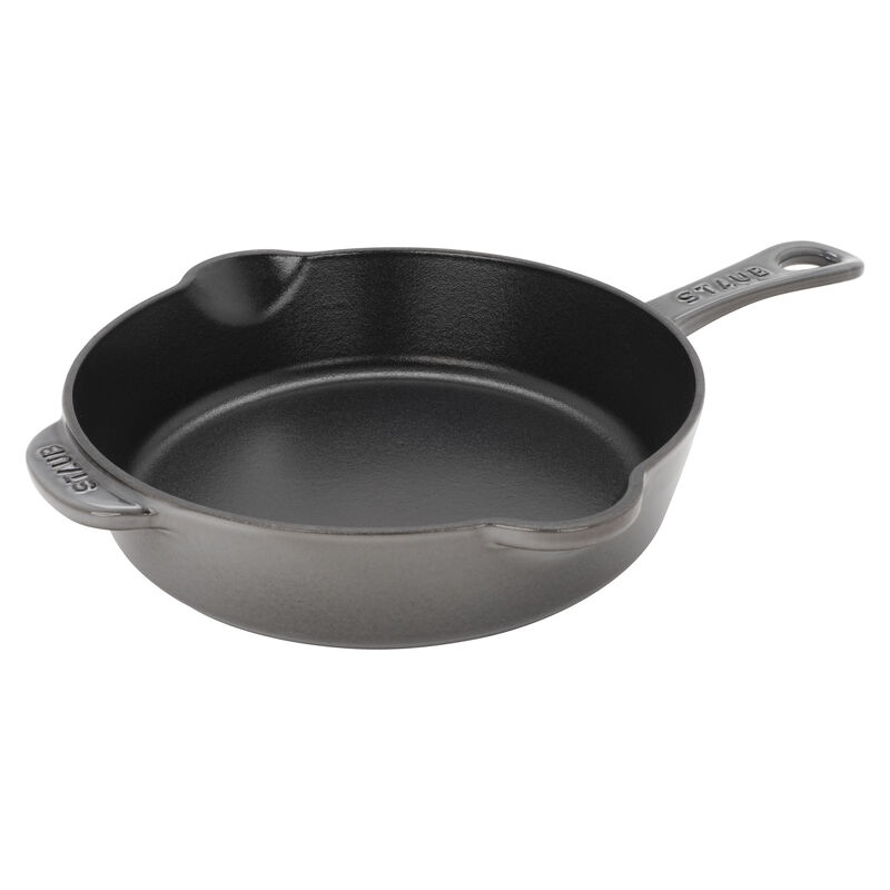 STAUB Cast Iron 8.5-inch Traditional Deep Skillet - Black