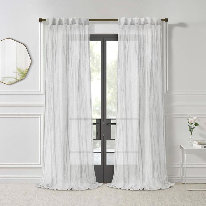 Habitat Paloma Sheer Dual Header Stylish and Functional Curtain Panel