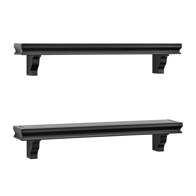 24 in Floating Display Ledge Shelves (Set of 2)