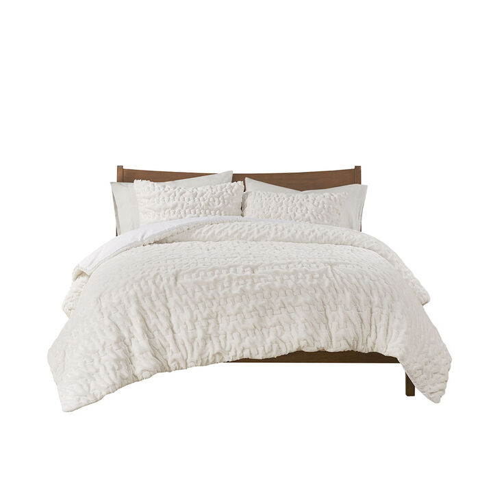 Gracie Mills Hanna Faux Fur Down Alternative Comforter Set