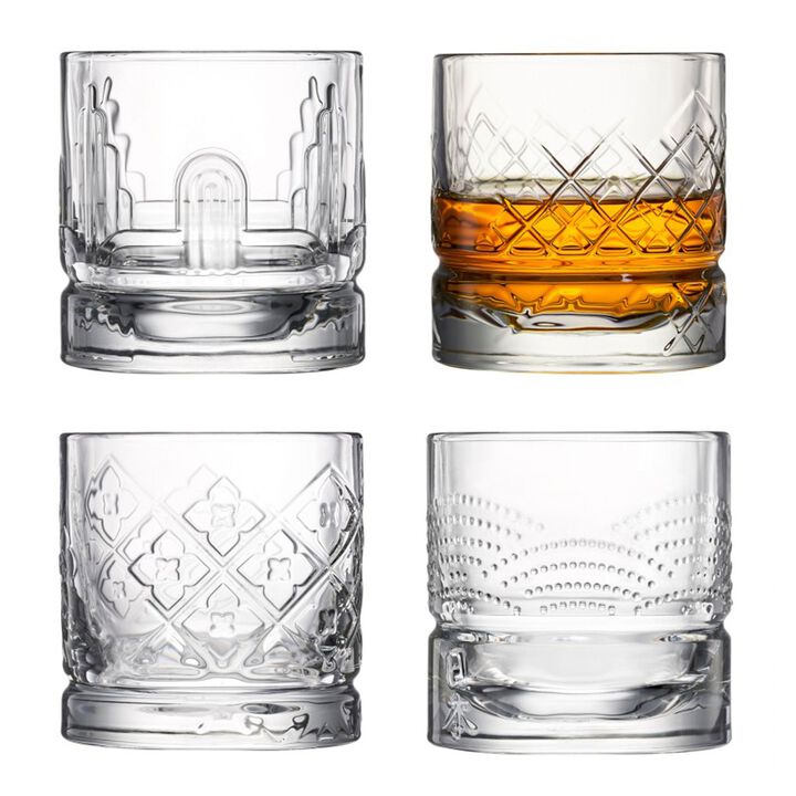 Dandy Whiskey Glasses - Assorted Set of 4