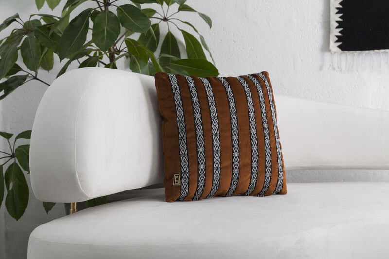 FAJAS Handwoven Sash Decorative Pillows by ANDEAN, Set of 2