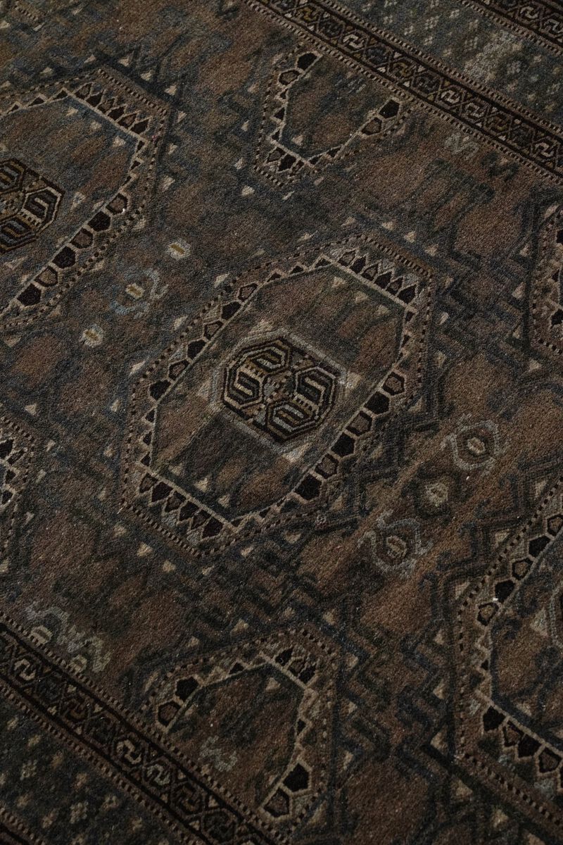 District Loom Vintage Boukhara scatter rug-Flint