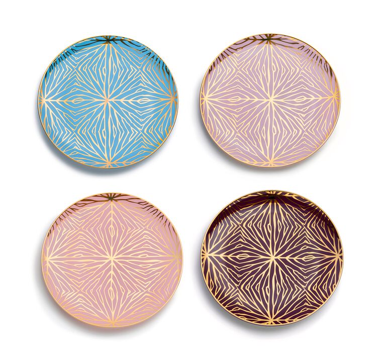 Talianna Lily Pad Plates, Assorted, Set of 4