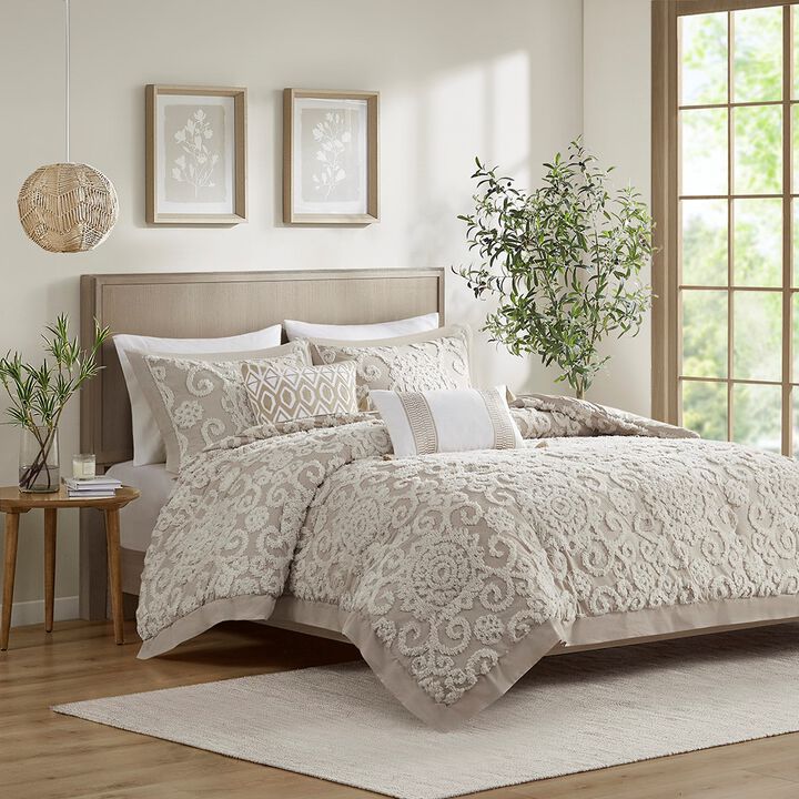 Gracie Mills Lito Chenille Cotton Comforter Mini Set