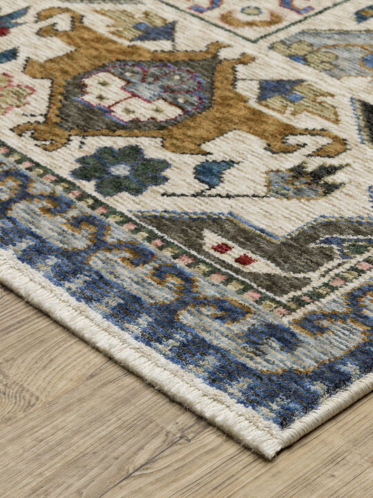 Hastings 2'3" x 7'6" Blue Rug