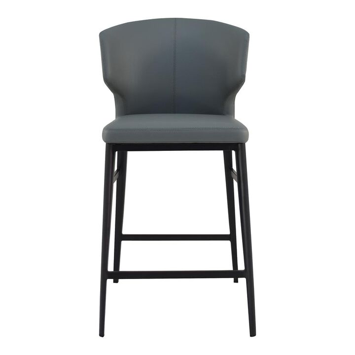 Belen Kox Delaney Grey Upholstered Counter Stool, Belen Kox