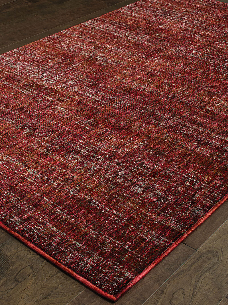 Atlas 1'10" x 3'2" Red Rug