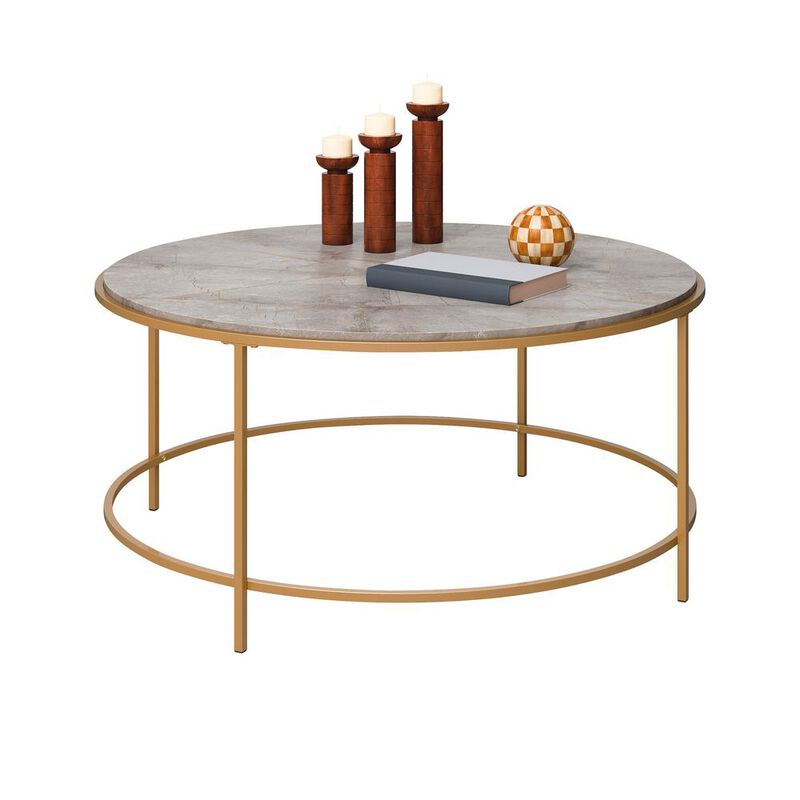 Sauder Int Lux Coffee Table Rd Deco Stone