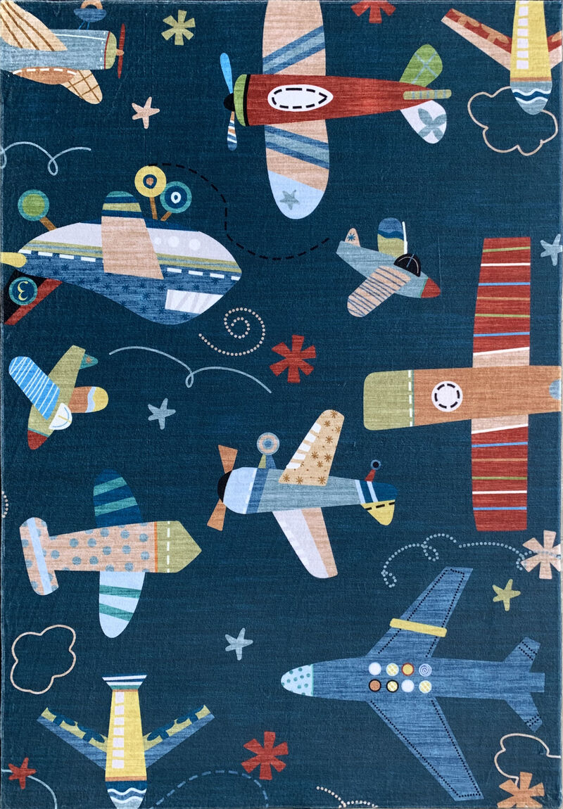 Soft Steps Playtime Kids Airplane Soft Playmat Cream  Indoor Soft Area Rug