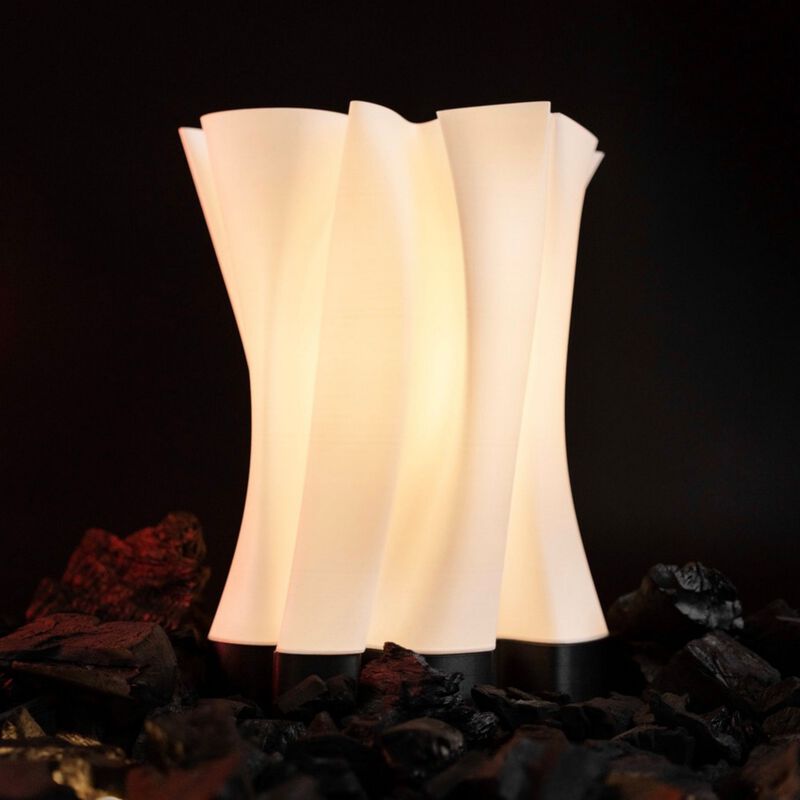 Flame Modern Bohemian Plant-Based PLA 3D Printed Dimmable LED Table Lamp