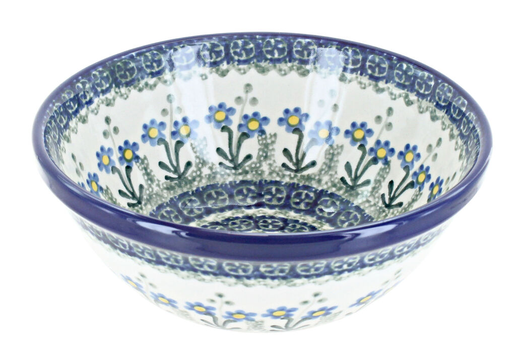 Blue Rose Polish Pottery Olympia Cereal/Soup Bowl