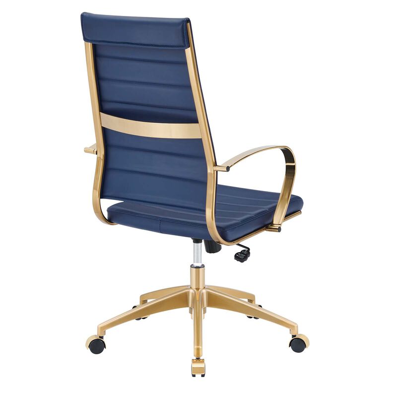 Modway Furniture - Jive Gold Stainless Steel Highback Office Chair