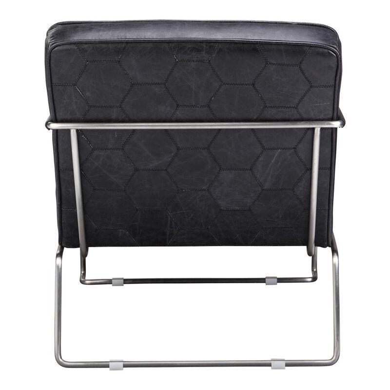 Desmond Modern Industrial Club Chair - Black, Belen Kox