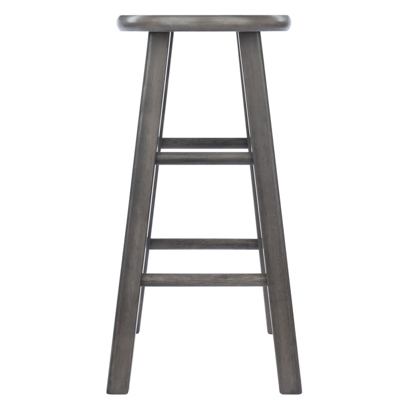 Winsome Ivy Counter Stool 24", Rustic Gray Finish
