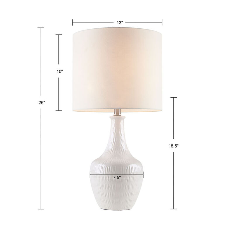 Celine Textured Ceramic Table Lamp