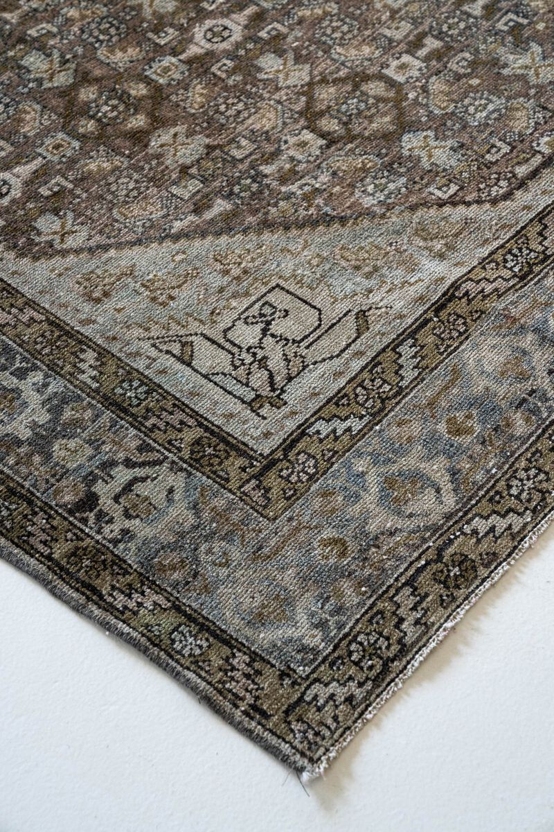 District Loom Antique Malayer scatter rug-Clancy