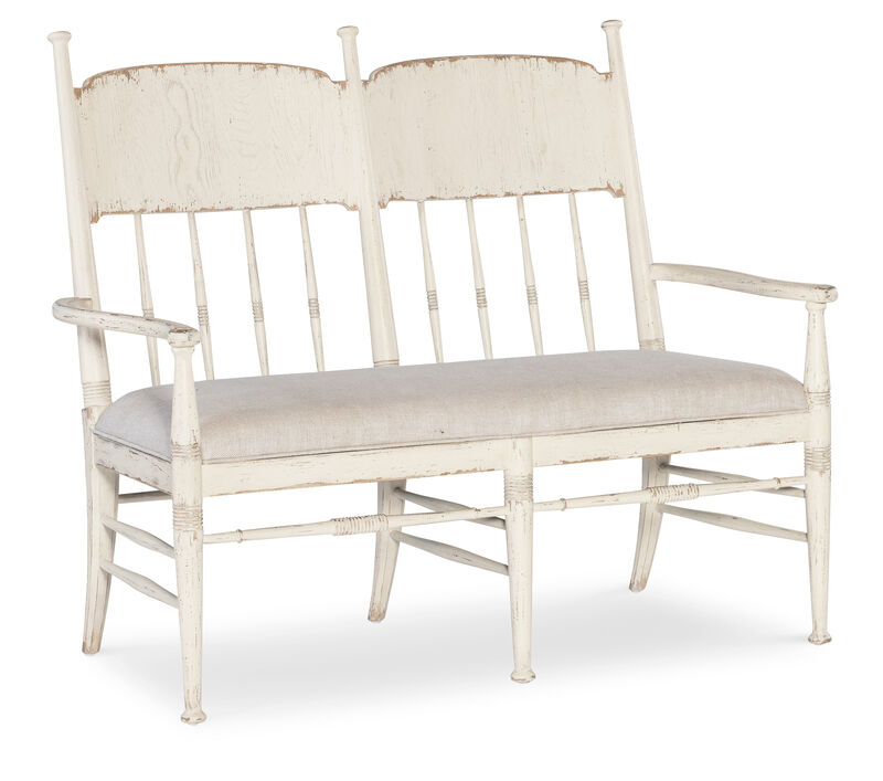 Americana White Dining Bench