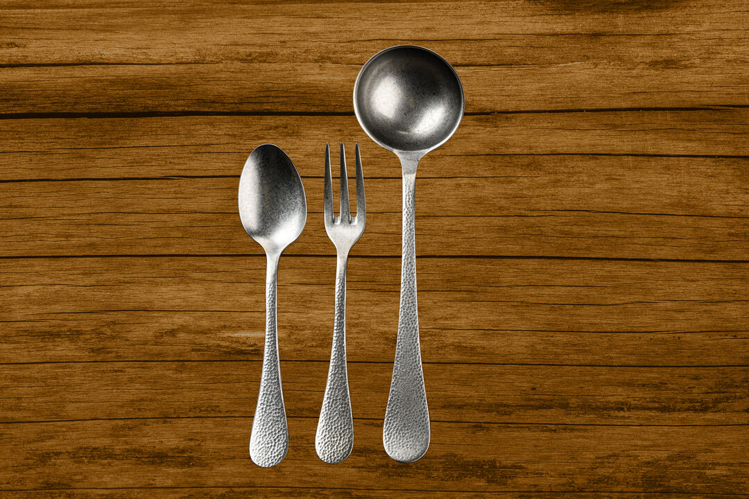 Epoque 3 Piece Serving Set in Pewter