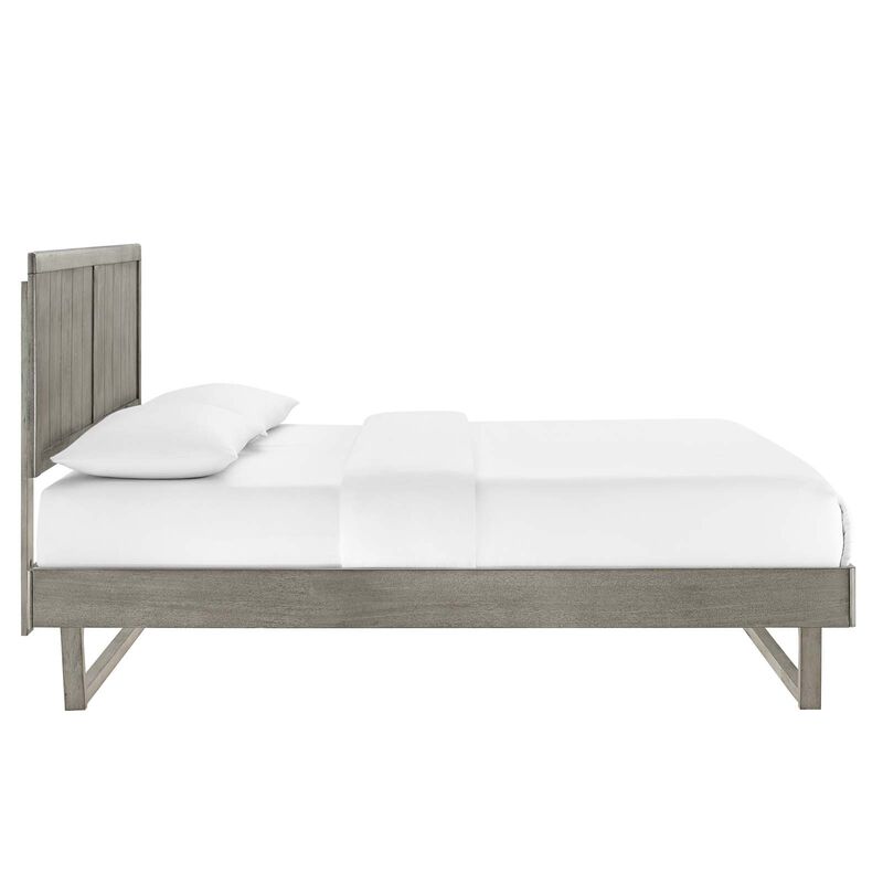 Modway - Alana Full Wood Platform Bed with Angular Frame