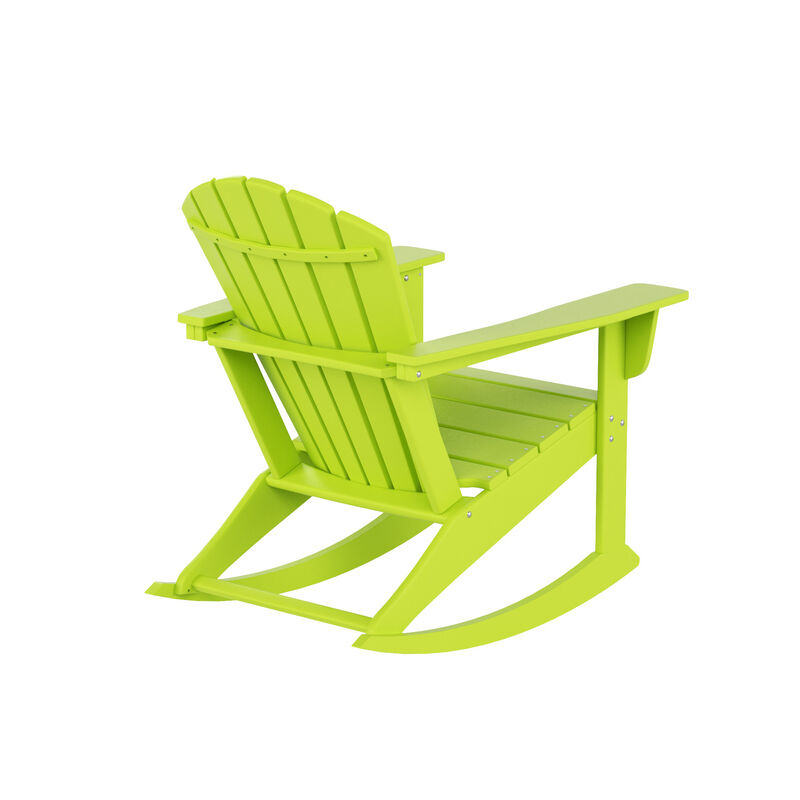 WestinTrends Outdoor Patio Adirondack Rocking Chair