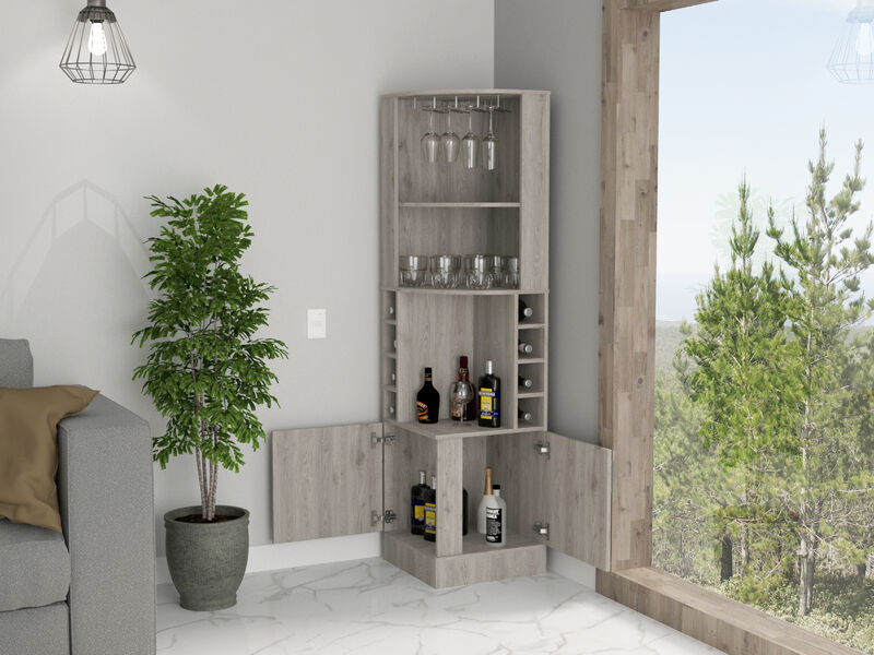 Bar Cabinet Papprika, Living Room, Light Gray