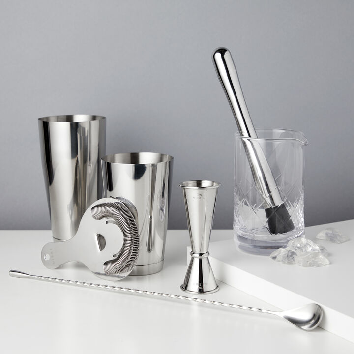 7-Piece Stainless Steel Barware Set