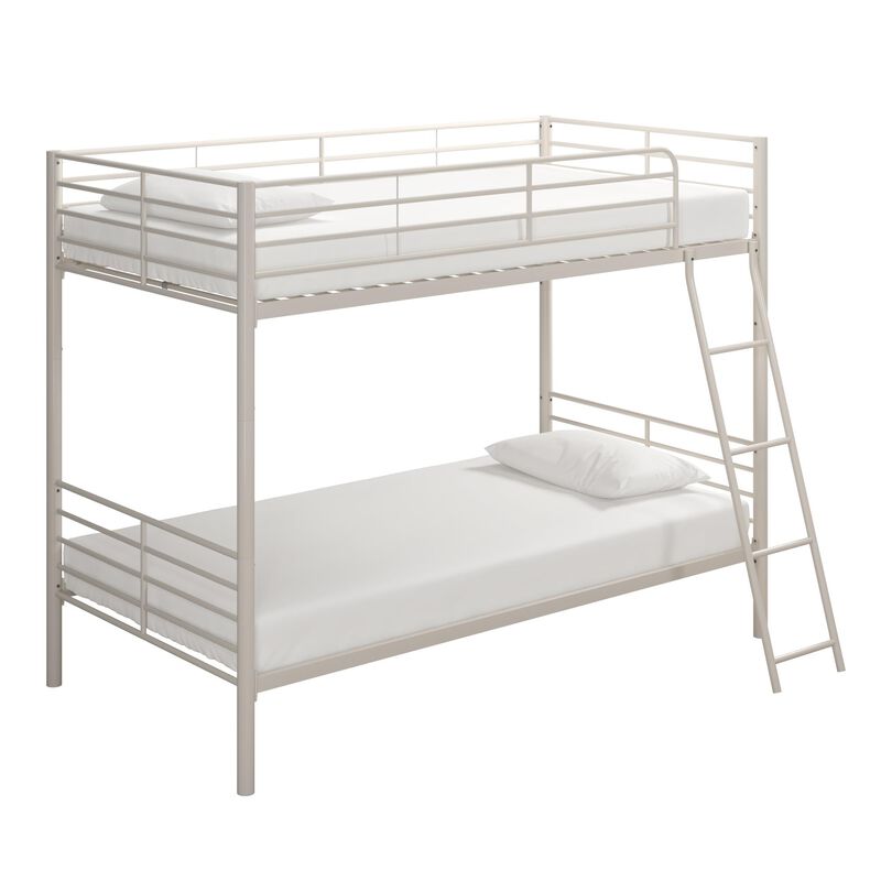 Daysi Convertible Twin over Twin Metal Bunk Bed