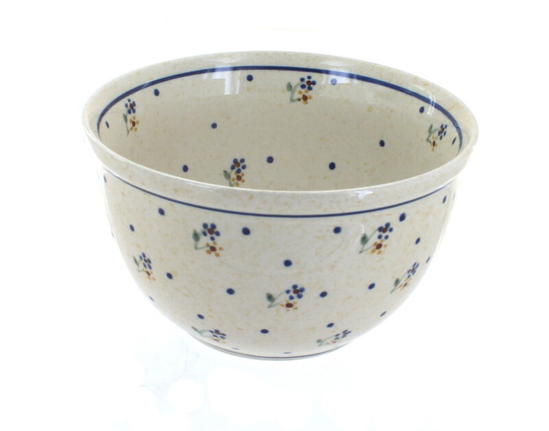 Blue Rose Polish Pottery Evergreen Small Mixing Bowl