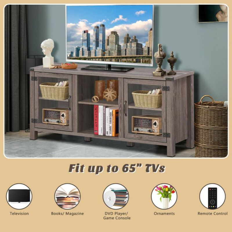 Hivvago TV Stand Entertainment Center for TVs up to 65 Inch with Storage Cabinets