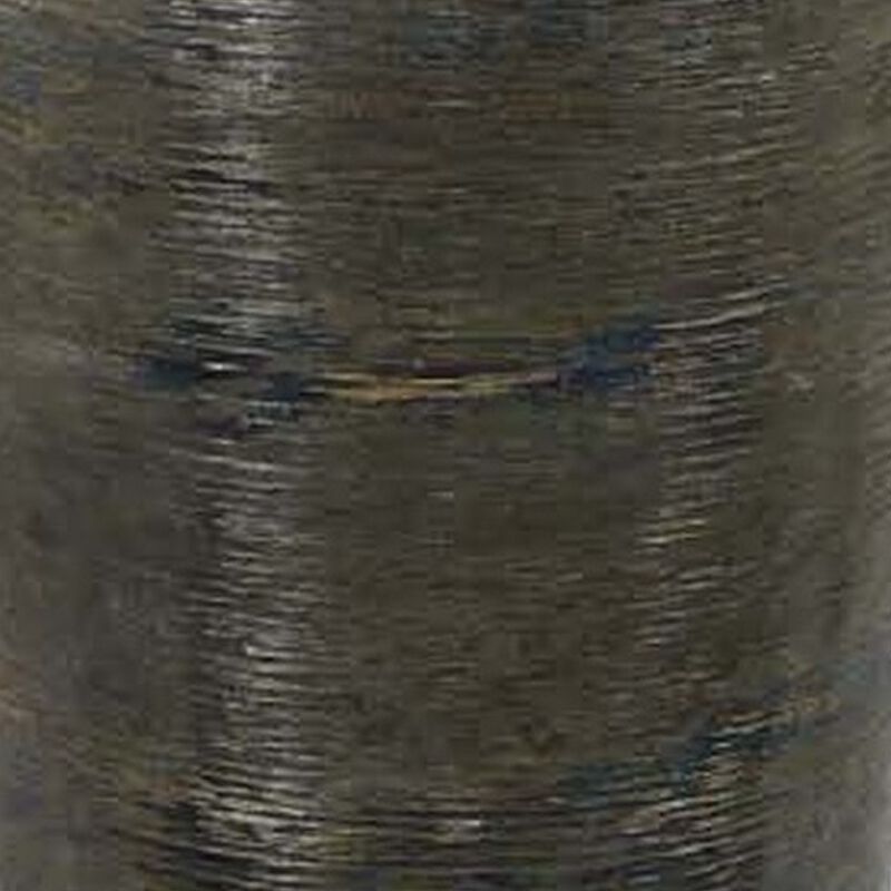 32 Inch Metal Vase, Tumbler Shape, Narrow Base, Multicolored Glossy Finish - Benzara