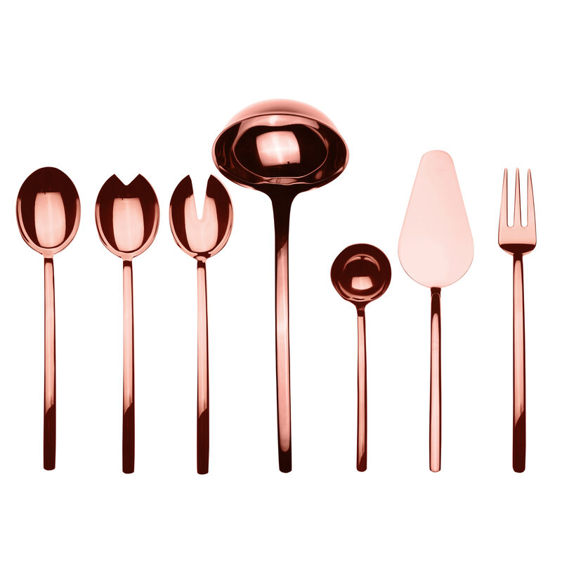 Due Bronze Serving Set 7 Pieces