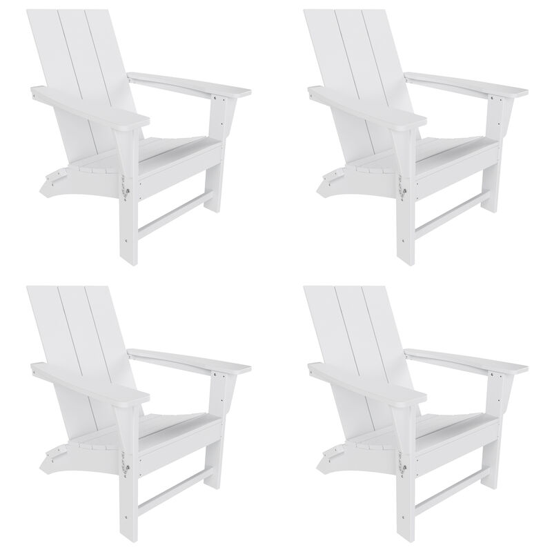 WestinTrends Modern Folding Adirondack Chair (Set of 4)
