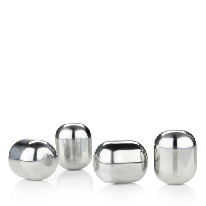 Glacier Rocks Stainless Steel Wine Globes Set of 4