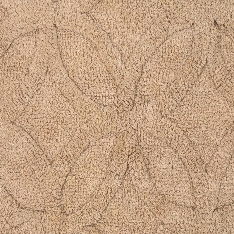 Knightsbridge Arch Bath Rug Cotton Non Skid Back - 20x30", Natural