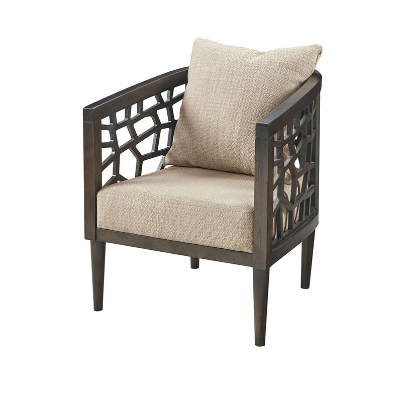 Gracie Mills Jayne Mid-Century Upholstered Seat and Back Accent Chair