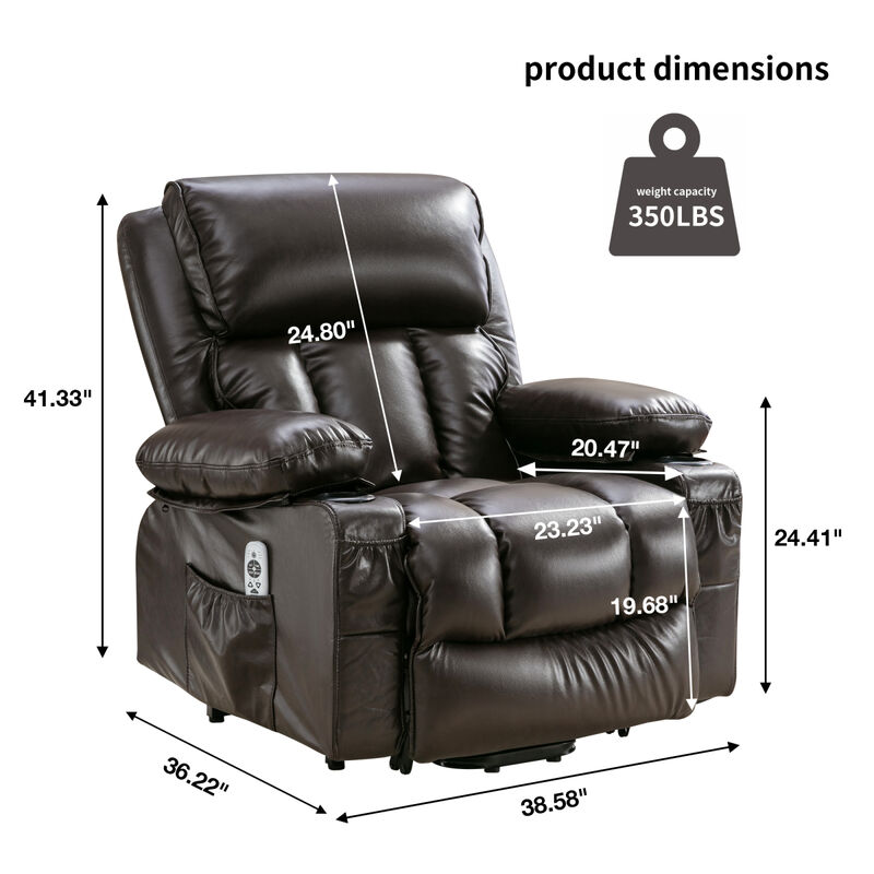 Electric Recliner Chair with Heat & Massage