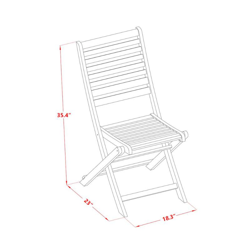 Wooden Patio Set Natural Oil