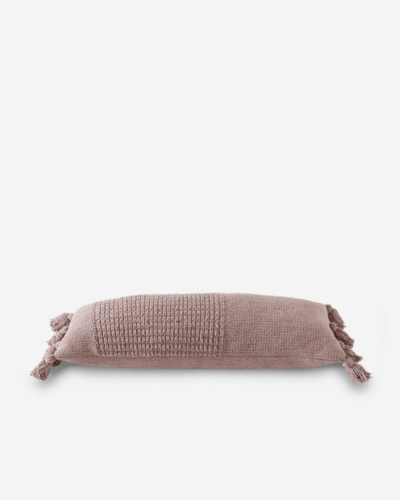 Braided Pom Pom Lumbar Pillow