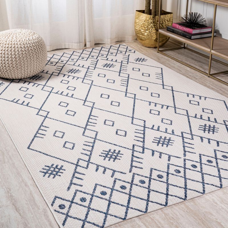 Boho Moroccan Indoor/Outdoor Area Rug