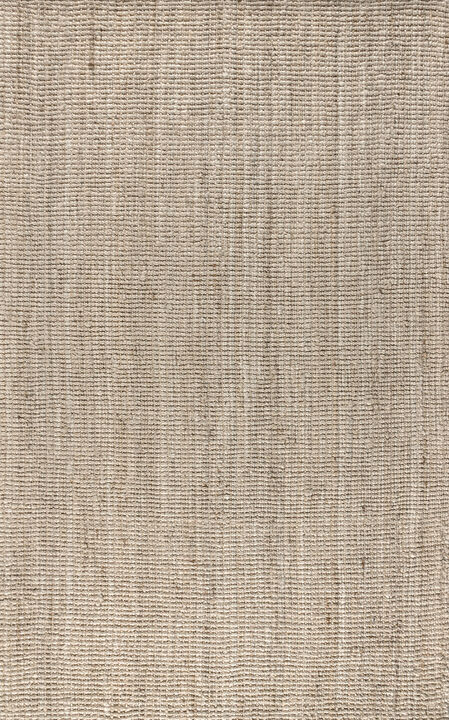 Pata Hand Woven Chunky Jute Natural 2 ft. x 10 ft. Runner Rug