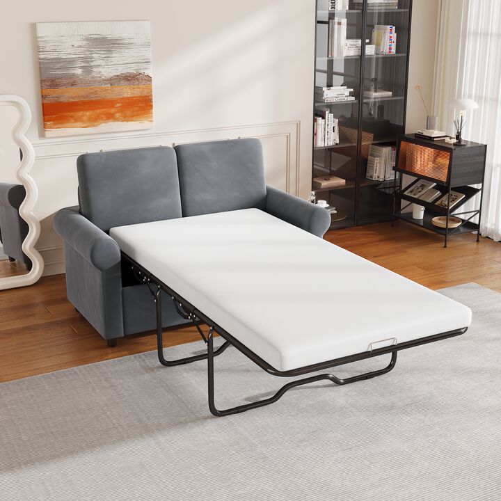 Merax Pull Out Sleeper Sofa Bed with Two USB Ports