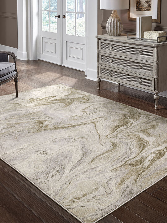 Nebulous 3'3" x 5' Neutral Beige Rug