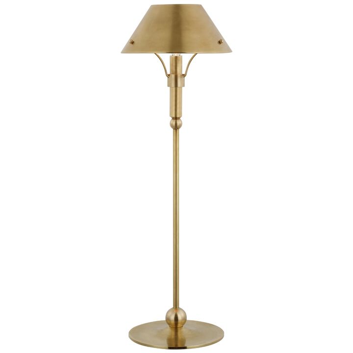 Turlington Medium Table Lamp in Hand-Rubbed Antique Brass