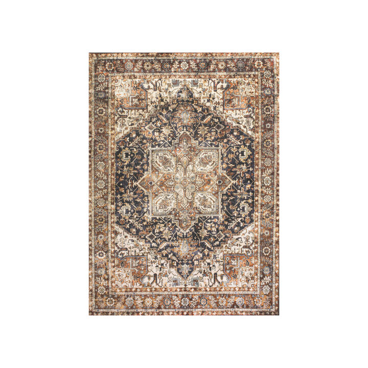 Chapell Chenille Mid-Century Medallion Machine-Washable Area Rug